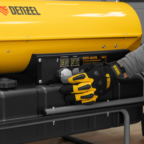 Дизельная тепловая пушка DHG-50, 50 кВт, 1100 м3/ч, прямой нагрев Denzel по ценам производителя в Москве с доставкой по всей России
