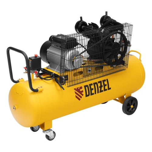 Компрессор воздушный BCV2300/100, ременный привод, 2.3 кВт, 100 литров, 440 л/мин Denzel по ценам производителя в Москве с доставкой по всей России