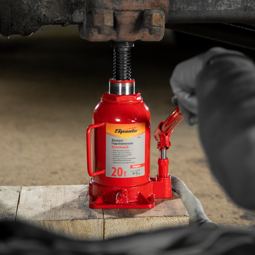Домкрат гидравлический бутылочный 20 т, h подъема 215-405 мм Sparta Compact по ценам производителя в Москве с доставкой по всей России