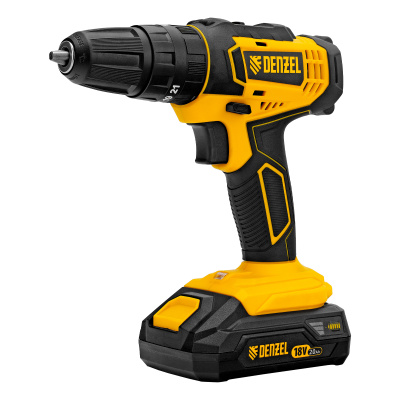 Дрель-шуруповерт аккумуляторная ударная CID-18-02BM, Li-Ion, 18 В, 2 акк. Denzel по ценам производителя в Москве с доставкой по всей России