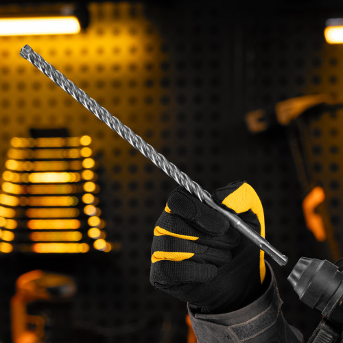 Бур по бетону, цельная крестовая пластина, 12x315 мм, SDS PLUS Denzel по ценам производителя в Москве с доставкой по всей России