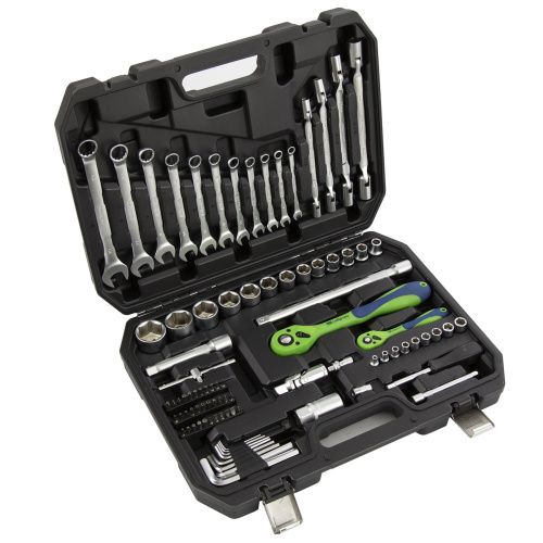 Набор инструментов 89 предметов, CrV 1/2", 1/4" Сибртех по ценам производителя в Москве с доставкой по всей России