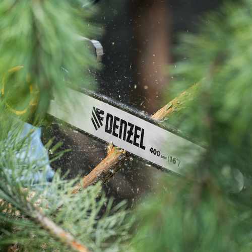 Пила цепная электрическая EDS-2000, 2 кВт,продольная, шина 40 см, шаг 3/8, паз 1.3 мм, 56 звеньев Denzel по ценам производителя в Москве с доставкой по всей России