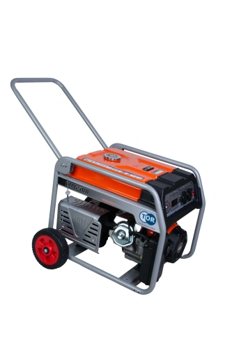 Генератор бензиновый 5,0 кВт 220В 27 л с электростартером и колесами TOR KM6500H по ценам производителя в Москве с доставкой по всей России
