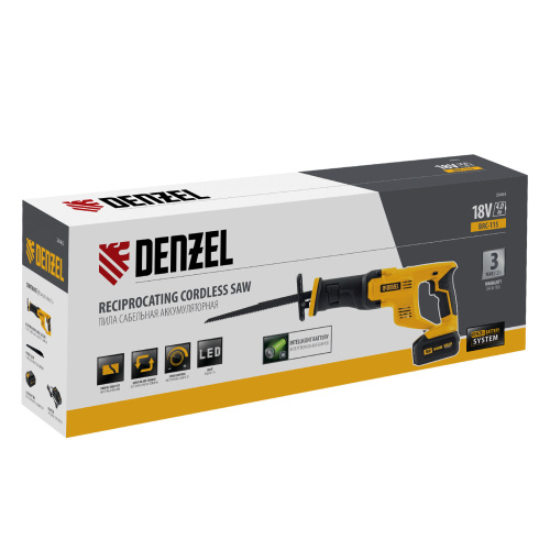 Пила сабельная аккумуляторная CRC-115, 18В Li-Ion Denzel по ценам производителя в Москве с доставкой по всей России