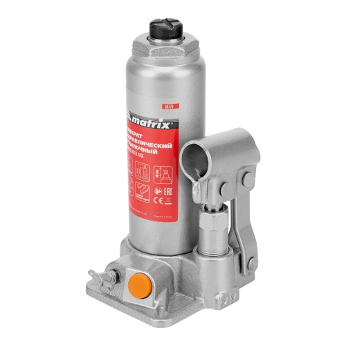 Домкрат гидравлический бутылочный, 2 т, h подъема 181-345 мм, в пластиковом кейсе Matrix по ценам производителя в Москве с доставкой по всей России