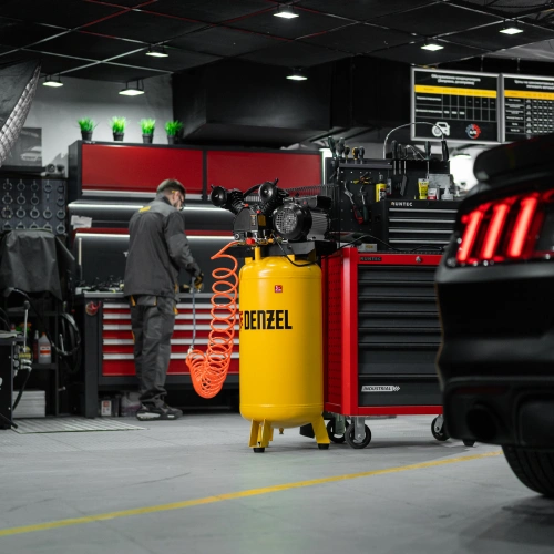 Компрессор воздушный BCV2200/100V, ременный привод , 2.3 кВт, 100 литров, 440 л/мин Denzel по ценам производителя в Москве с доставкой по всей России