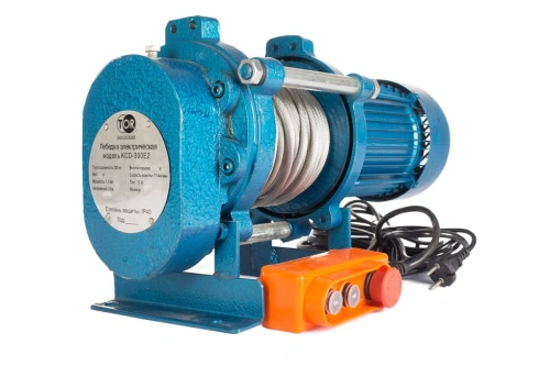 Лебедка электрическая  300 кг  30 м с канатом 220 В TOR KCD по ценам производителя в Москве с доставкой по всей России