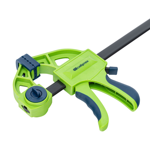 Струбцина F-образная, быстрозажимная, 200 х 70 х 420 мм, пластиковый корпус, фиксатор, двухкомпонентная рукоятка Сибртех по ценам производителя в Москве с доставкой по всей России