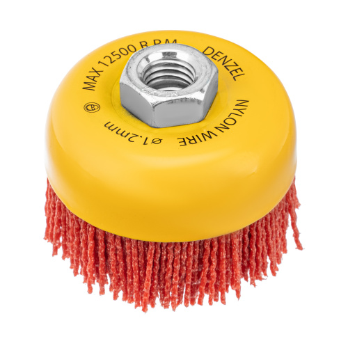 Щетка для УШМ, 75 мм, Чашка, нейлоновая щетина, М14 Denzel по ценам производителя в Москве с доставкой по всей России