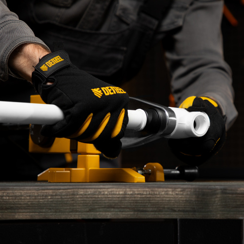 Аппарат для сварки пластиковых труб DWP-1500, 1500 Вт, 260-300 град, комплект насадок, 20-63 мм Denzel по ценам производителя в Москве с доставкой по всей России