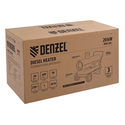 Дизельная тепловая пушка NHG-20i, 20 кВт, 600 м3/ч, непрямой нагрев, цифровой термостат Denzel купить в Москве с доставкой по всей России | ProtosMarket.ru