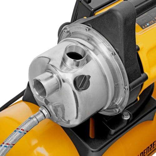 Насосная станция PS800X, 800 Вт, 3200 л/ч, ресивер 24 л, подъем 38 м, нержавейка Denzel по ценам производителя в Москве с доставкой по всей России