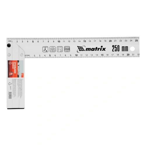 Угольник, 250 мм, алюминиевый, литой Matrix по ценам производителя в Москве с доставкой по всей России