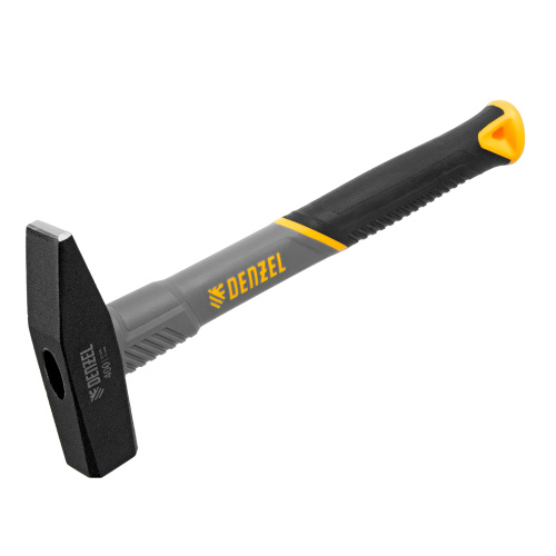Молоток слесарный, 400 г, кованый, фибергласовая рукоятка c TPR покрытием Denzel по ценам производителя в Москве с доставкой по всей России
