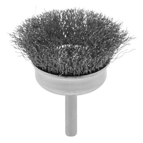Щетка для дрели, 50 мм, "чашка" со шпилькой, витая проволока 0.3 мм Сибртех по ценам производителя в Москве с доставкой по всей России