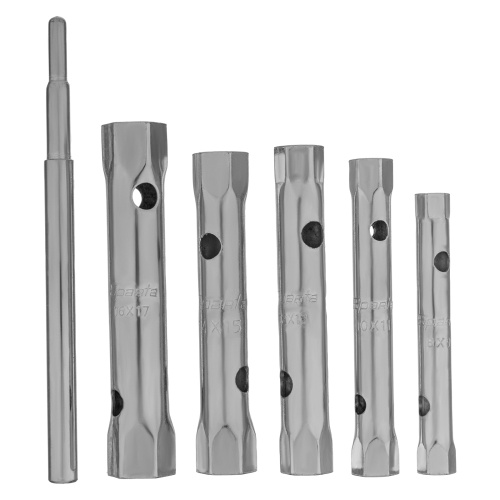 Набор ключей трубчатых торцевых, 8 х 17 мм, вороток, оцинкованные, 6 шт. Sparta по ценам производителя в Москве с доставкой по всей России