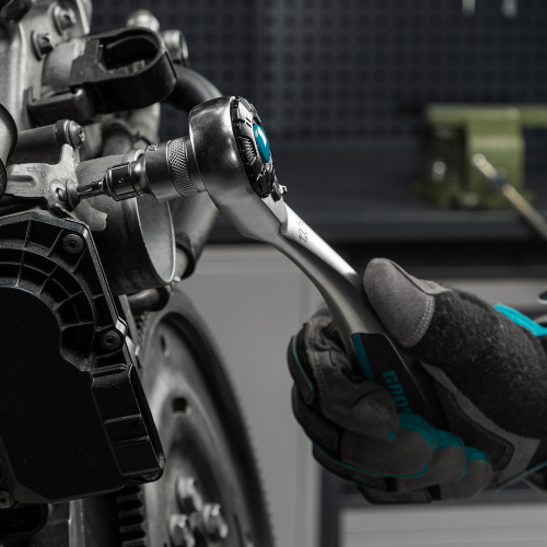 Набор торцевых головок, трещотка 120 зубьев, 1/2", CrV, 36 предметов Gross по ценам производителя в Москве с доставкой по всей России