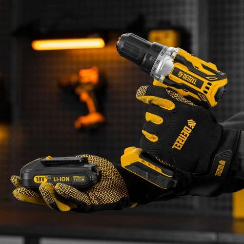 Дрель-шуруповерт аккумуляторная, бесщет. BLDL-18-0 Li-Ion, 18 В Denzel по ценам производителя в Москве с доставкой по всей России