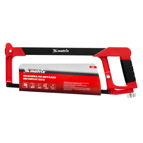 Ножовка по металлу, 300 мм, биметаллическое полотно, обрезиненная рукоятка Matrix по ценам производителя в Москве с доставкой по всей России