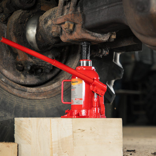 Домкрат гидравлический бутылочный 20 т, h подъема 215-405 мм Sparta Compact по ценам производителя в Москве с доставкой по всей России