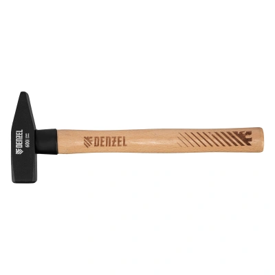 Молоток слесарный, 600 г, кованый квадратный боек, буковая рукоятка Denzel по ценам производителя в Москве с доставкой по всей России
