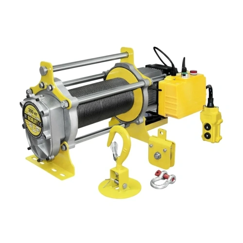 Лебёдка строительная TSA 300/600кг 100м 220в СКОРОСТНАЯ по ценам производителя в Москве с доставкой по всей России