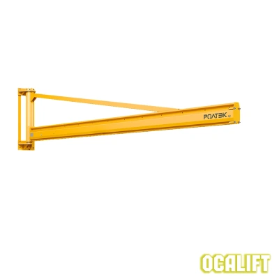 Кран консольный поворотный настенный легкий 1000кг с вылетом стрелы 5 метра