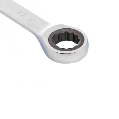 Ключ комбинированный трещоточный, 27 мм, CrV, зеркальный хром Matrix по ценам производителя в Москве с доставкой по всей России