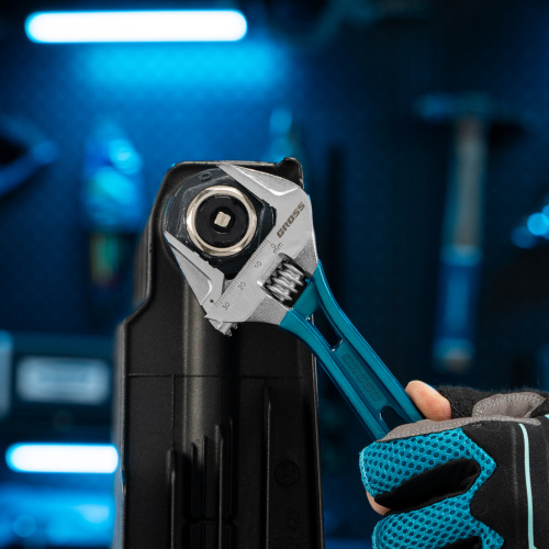 Ключ разводной 200 мм, CrV, облегченный Gross по ценам производителя в Москве с доставкой по всей России