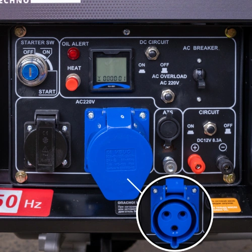 Генератор дизельный STEM Techno S6500DE (6.5 кВт, электростартер, дисплей, подогрев) по ценам производителя в Москве с доставкой по всей России