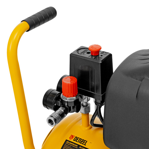 Компрессор воздушный DLC1300/24 безмасляный 1.3 кВт, 24 литра, 206 л/мин Denzel по ценам производителя в Москве с доставкой по всей России