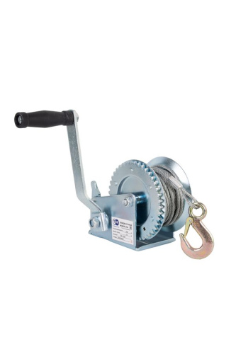 Лебедка ручная барабанная с тросом  400кг  10м оцинкованная TOR FD по ценам производителя в Москве с доставкой по всей России