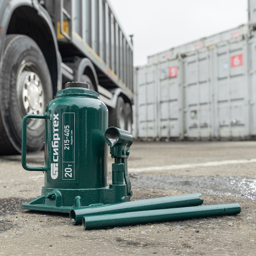 Домкрат гидравлический бутылочный, 20 т, 215-405 мм Сибртех по ценам производителя в Москве с доставкой по всей России