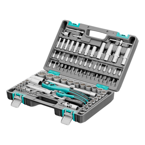 Набор инструментов 1/2", 1/4", CrV, 12 гранные головки, пластиковый кейс, 94 предмета Stels по ценам производителя в Москве с доставкой по всей России