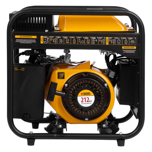 Генератор инверторный GT-3500iF, 3.5 кВт, 230 В, бак 5 л, открытый корпус, ручной старт Denzel по ценам производителя в Москве с доставкой по всей России