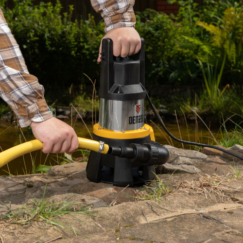 Дренажный насос DP1400X, 1400 Вт, подъем 11 м, 25000 л/ч Denzel по ценам производителя в Москве с доставкой по всей России