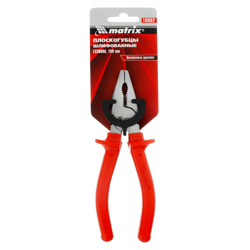 Плоскогубцы Econom, 160 мм, шлифованные, пластмассовые рукоятки Matrix по ценам производителя в Москве с доставкой по всей России