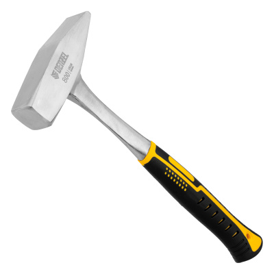 Молоток слесарный 800 г, цельнометаллический, двухкомпонентная рукоятка Denzel по ценам производителя в Москве с доставкой по всей России