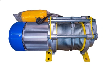 Лебедка электрическая  300/600кг  60/30м с канатом 220В 24м/мин алюминиевый корпус TOR KCD (TSA) по ценам производителя в Москве с доставкой по всей России