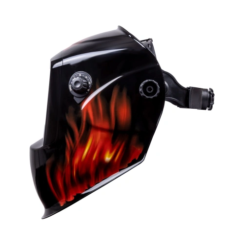 Маска сварщика КОРУНД-2 "пламя" (ф-р 7100V) без коробки по ценам производителя в Москве с доставкой по всей России