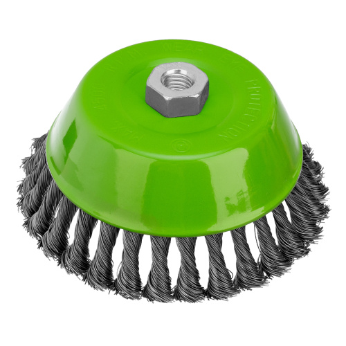 Щетка для УШМ, 150 мм, М14, "чашка", крученая проволока 0.5 мм Сибртех по ценам производителя в Москве с доставкой по всей России