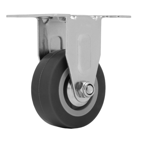 Колесо неповоротное D 50 мм, крепление  платформенное Сибртех по ценам производителя в Москве с доставкой по всей России