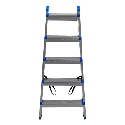 Стремянка двухсторонняя 5 ступеней, сталь профиль, стальные ступени, Сибртех по ценам производителя в Москве с доставкой по всей России