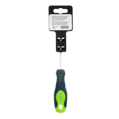 Отвертка, PZ1 х 80 мм, CrV, двухкомпонентная рукоятка Сибртех по ценам производителя в Москве с доставкой по всей России