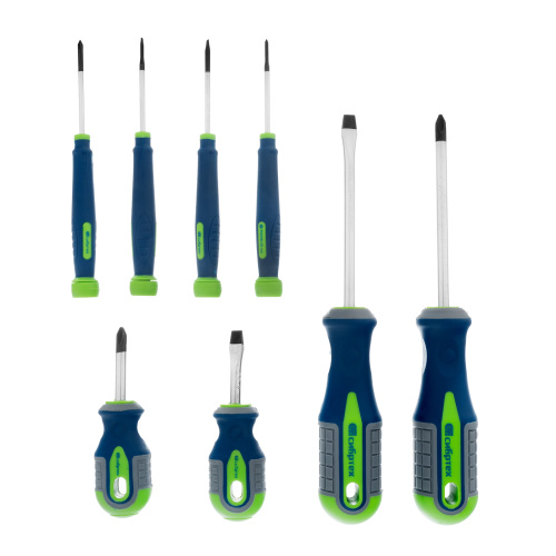 Набор отверток универсальный, CrV, трехкомпонентные рукоятки, 8 предметов Сибртех по ценам производителя в Москве с доставкой по всей России