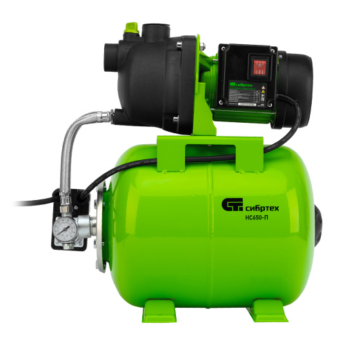 Насосная станция НС650-П, 650 Вт, напор 37 м, 3200 л/ч, ресивер 19 л Сибртех по ценам производителя в Москве с доставкой по всей России