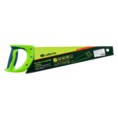 Ножовка по дереву "Зубец", 400 мм, 7-8 TPI, каленый зуб 3D, двухкомпонентная рукоятка Сибртех по ценам производителя в Москве с доставкой по всей России