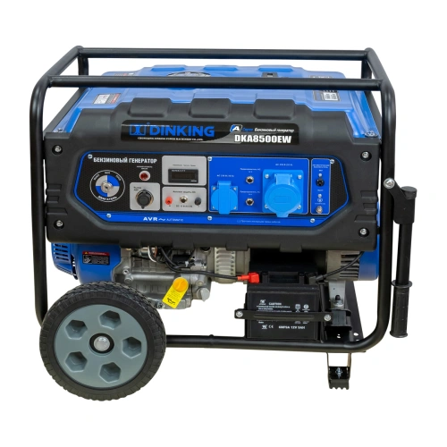 Генератор бензиновый Dinking DKA8500EW (8,5кВт, электростартер, 17лс, колёса, АВР) по ценам производителя в Москве с доставкой по всей России