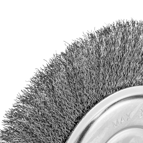 Щетка для УШМ, 200 мм, посадка 22.2 мм, плоская, витая проволока 0.3 мм Сибртех по ценам производителя в Москве с доставкой по всей России